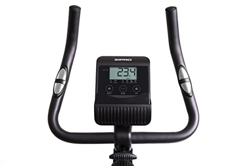 Zipro Heimtrainer Fahrrad Boost Gold, Ergometer Fitnessbikes, Magnetisches Fahrradtrainer, Ergometer Fahrrad bis 120kg, Indoor Bike, Trainingsfahrrad für zuhause, Fahrradergometer Batteriebetrieben